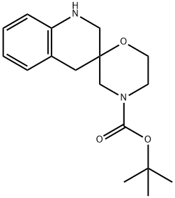 Tert-Butyl 2,4-Dihydro-1H-Spiro[Morpholine-2,3-Quinoline]-4-Carboxylate(WX105101) Structural