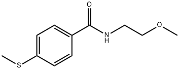 Benzamide, N-(2-methoxyethyl)-4-(methylthio)- Structural