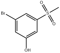 Phenol, 3-bromo-5-(methylsulfonyl)- Structural