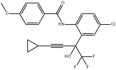 rac N-[4-Chloro-2-[3-cyclopropyl-1-hydroxy-1-(trifluoromethyl)\n-2-propynyl]phenyl]-4-methoxybenzamide