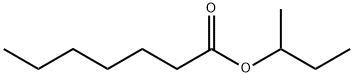 Heptanoic acid, 1-methylpropyl ester Structural