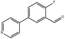Benzaldehyde, 2-fluoro-5-(4-pyridinyl)- Structural