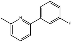 Pyridine, 2-(3-fluorophenyl)-6-methyl- Structural