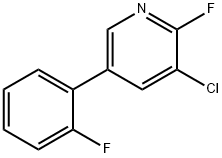 Pyridine, 3-chloro-2-fluoro-5-(2-fluorophenyl)- Structural