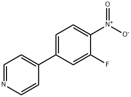 Pyridine, 4-(3-fluoro-4-nitrophenyl)- Structural
