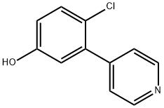 Phenol, 4-chloro-3-(4-pyridinyl)- Structural