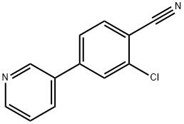 Benzonitrile, 2-chloro-4-(3-pyridinyl)- Structural
