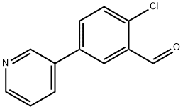 Benzaldehyde, 2-chloro-5-(3-pyridinyl)- Structural
