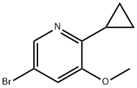 Pyridine, 5-bromo-2-cyclopropyl-3-methoxy- Structural