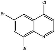 Quinoline, 6,8-dibromo-4-chloro- Structural