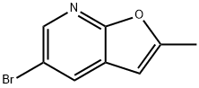 Furo[2,3-b]pyridine, 5-bromo-2-methyl- Structural