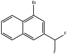 Naphthalene, 1-bromo-3-(difluoromethyl)- Structural