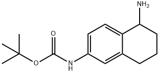 tert-butyl N-(5-amino-5,6,7,8-tetrahydronaphthalen-2-yl)carbamate Structural