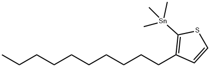 Stannane, (3-decyl-2-thienyl)trimethyl- Structural