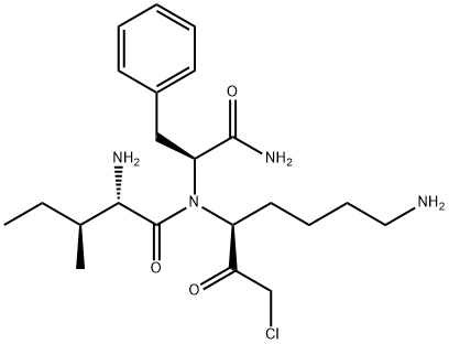 isoleucyl-phenylalanyl-lysine chloromethyl ketone Structural