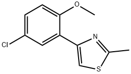 JR-13986, 4-(5-Chloro-2-methoxyphenyl)-2-methylthiazole, 95% Structural