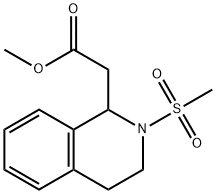 methyl 2-(2-methanesulfonyl-1,2,3,4-tetrahydroisoquinolin-1-yl)acetate Structural