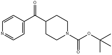 tert-Butyl 4-[(pyridin-4-yl)carbonyl]piperidine-1-carboxylate Structural