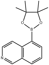 Isoquinoline, 5-(4,4,5,5-tetramethyl-1,3,2-dioxaborolan-2-yl)- Structural