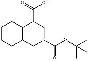 Racemic-(4R,4aR,8aS)-2-(tert-butoxycarbonyl)decahydroisoquinoline-4-carboxylic acid Structural