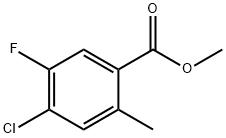 Benzoic acid, 4-chloro-5-fluoro-2-methyl-, methyl ester Structural