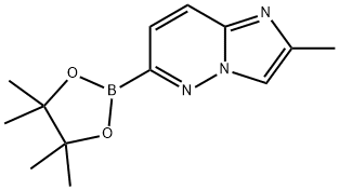 Imidazo[1,2-b]pyridazine, 2-methyl-6-(4,4,5,5-tetramethyl-1,3,2-dioxaborolan-2-yl)- Structural