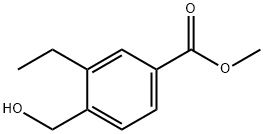 Benzoic acid, 3-ethyl-4-(hydroxymethyl)-, methyl ester Structural