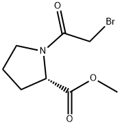 L-Proline, 1-(2-bromoacetyl)-, methyl ester Structural
