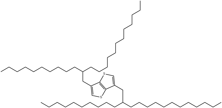 Thieno[3,2-b]thiophene, 3,6-bis(2-decyltetradecyl)- Structural