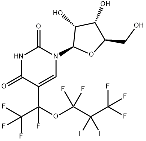 Uridine, 5-[1,2,2,2-tetrafluoro-1-(heptafluoropropoxy)ethyl]- (9CI) Structural