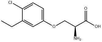O-(4-Chloro-3-ethylphenyl)-L-serine Structural