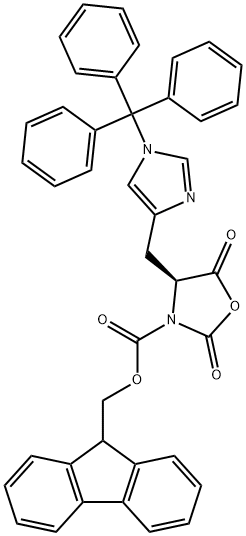 N-α-Fmoc-N-im-trityl-L-histidine N-carboxyanhydride Structural