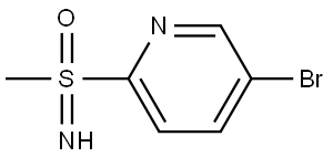 Sulfoximine, S-(5-bromo-2-pyridinyl)-S-2-methyl- Structural