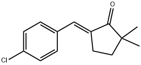 Cyclopentanone, 5-[(4-chlorophenyl)methylene]-2,2-dimethyl-, (E)- (9CI) Structural