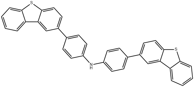 Bis(4-(2-dibenzothiophene)phenyl) amine Structural