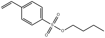 Benzenesulfonic acid, 4-ethenyl-, butyl ester Structural