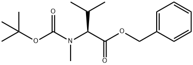 Boc-N-Me-Valine Benzylester Structural