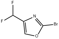 Oxazole, 2-bromo-4-(difluoromethyl)- Structural
