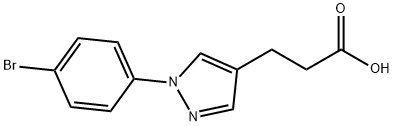 JR-14134, 3-(1-(4-Bromophenyl)-1H-pyrazol-4-yl)propanoic acid, 97% Structural