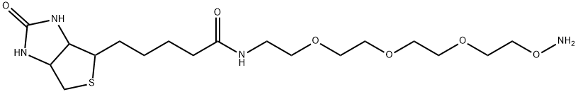 Biotin-PEG3-oxyamine Structural