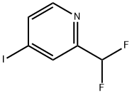 Pyridine, 2-(difluoromethyl)-4-iodo- Structural