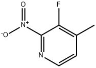 Pyridine, 3-fluoro-4-methyl-2-nitro- Structural