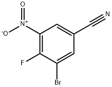 Benzonitrile, 3-bromo-4-fluoro-5-nitro- Structural