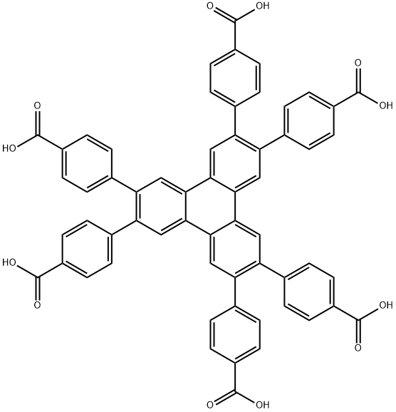 2,3,6,7,10,11-hexa(4'-carboxyphenyl) trimethylene