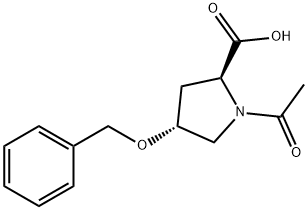 L-Proline, 1-acetyl-4-(phenylmethoxy)-, (4R)- Structural
