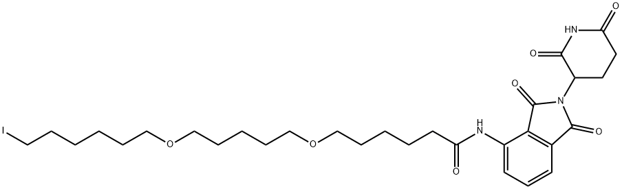 Pomalidomide-C6-PEG1-C3-PEG1-butyl iodide