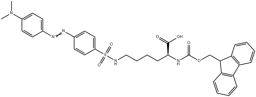 Fmoc-Lys(Dabsyl)-OH Structural