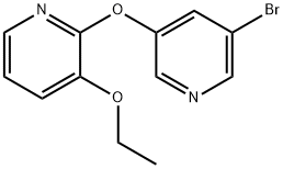 Pyridine, 2-[(5-bromo-3-pyridinyl)oxy]-3-ethoxy- Structural