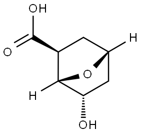 rac-(1S,2S,4R,6S)-6-hydroxy-7-oxabicyclo[2.2.1]heptane-2-carboxylic acid Structural