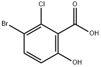 Benzoic acid, 3-bromo-2-chloro-6-hydroxy- Structural